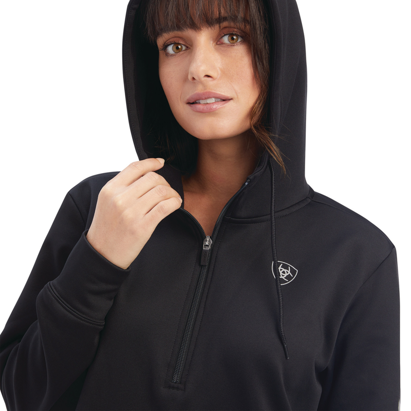 Ariat Women's Tek Hoodie 1/2 Zip Hoodie - Black-2
