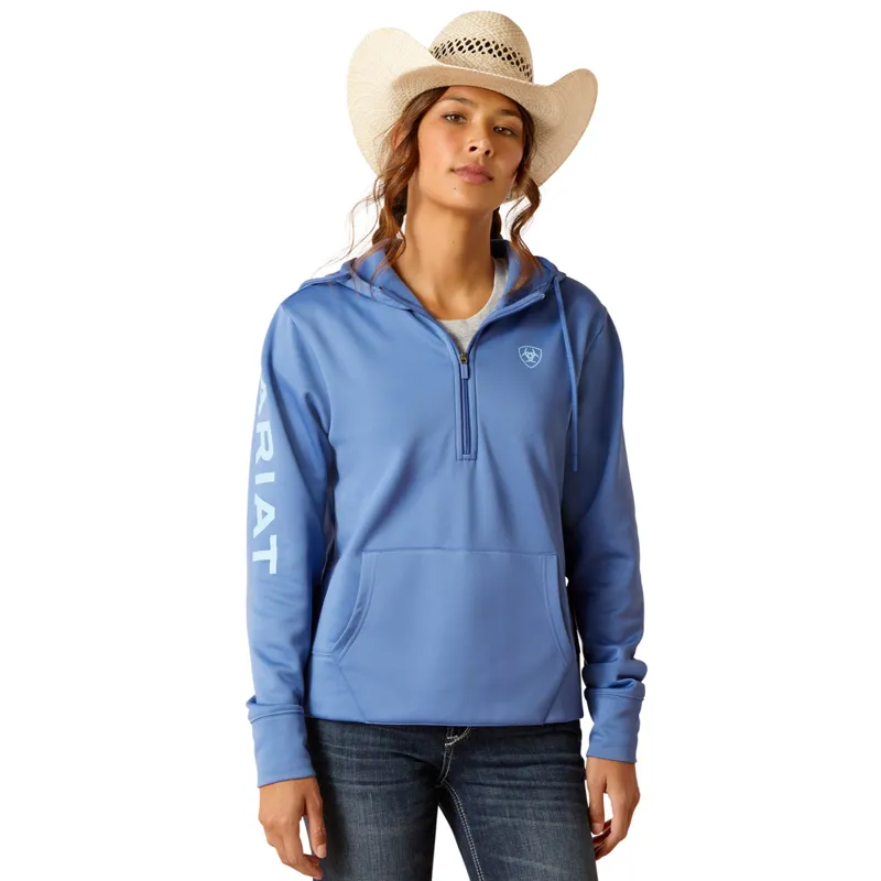 Ariat Women's Tek Hoodie 1/2 Zip Hoodie - Dutch Blue