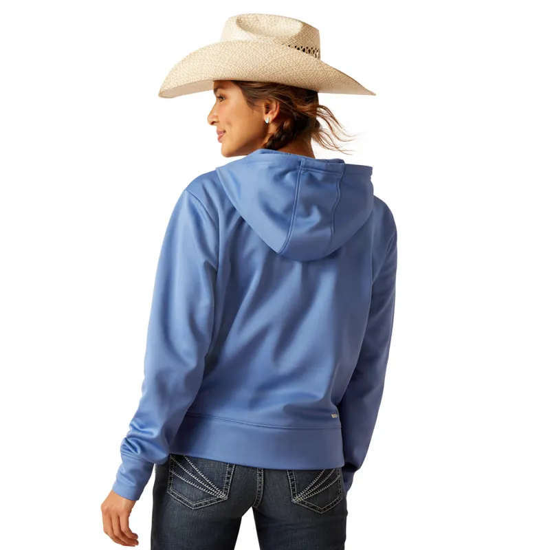 Ariat Women's Tek Hoodie 1/2 Zip Hoodie - Dutch Blue-1