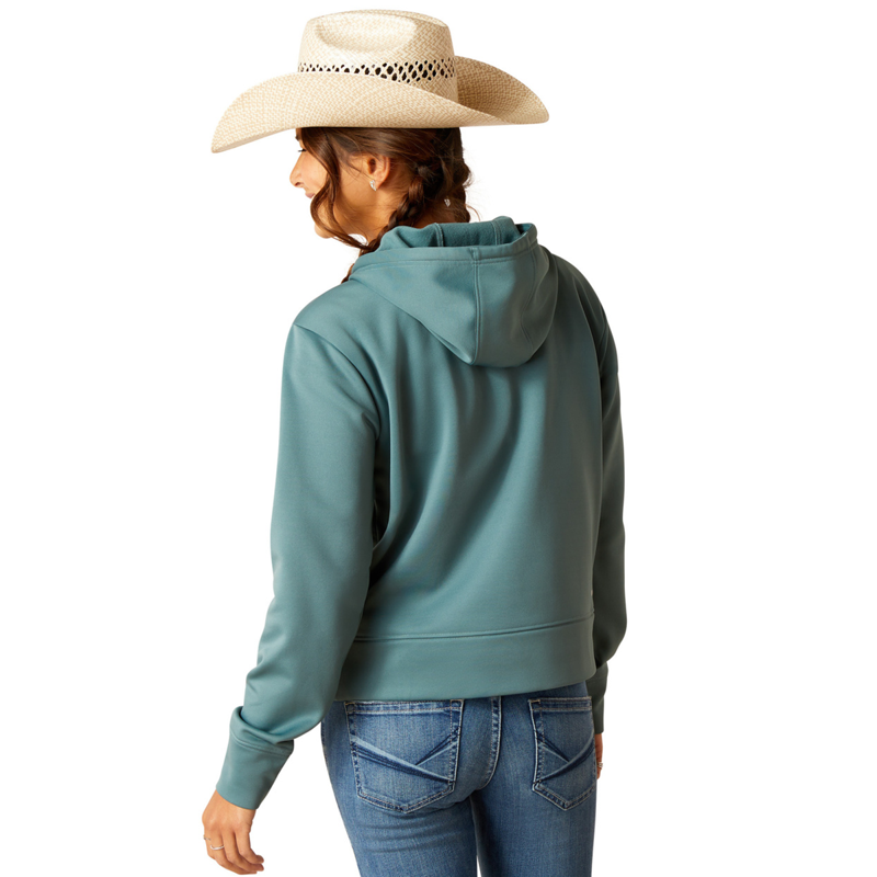 Ariat Women's Tek Hoodie 1/2 Zip Hoodie - North Atlantic-1