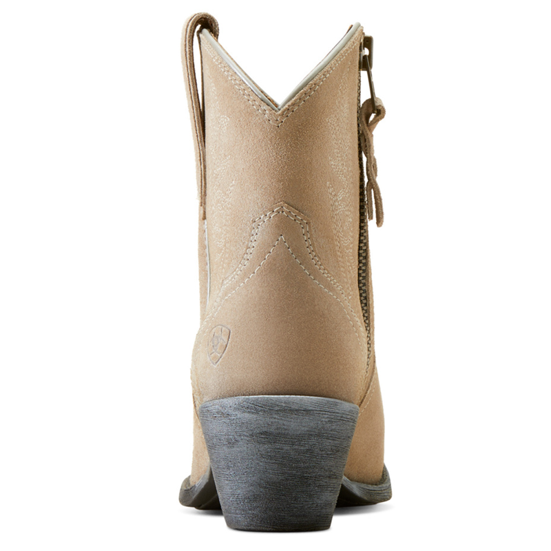 Ariat Women's Harlan Western Boot - Granite Grey Suede-4