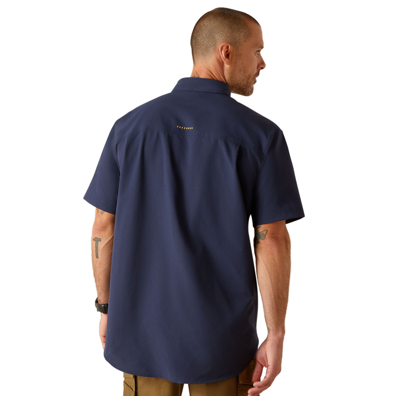 Ariat Men's Rebar Made Tough 360 Airflow Work Shirt - Navy-1