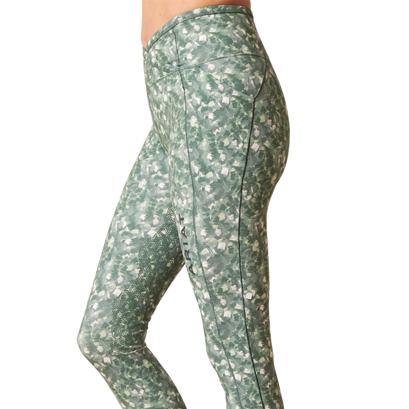 Ariat Women's Eos Etch Half Grip Tights - Brush Stroke-1