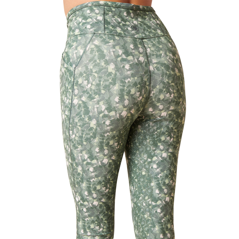 Ariat Women's Eos Etch Half Grip Tights - Brush Stroke-2