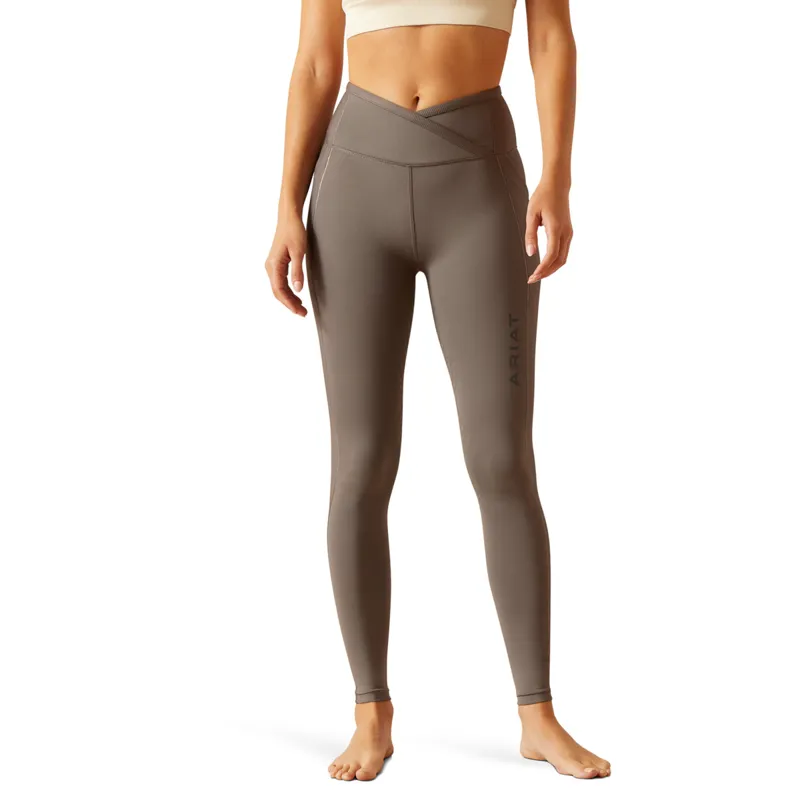 Ariat Women's Eos Chic Half Grip Tights - Plum Grey