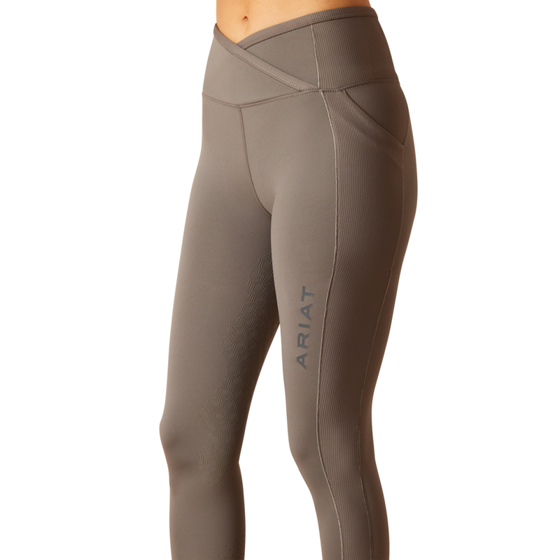 Ariat Women's Eos Chic Half Grip Tights - Plum Grey-3