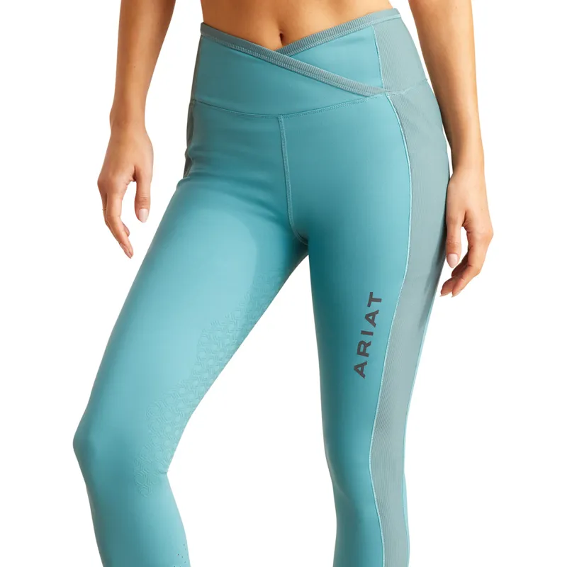 Ariat Women's Eos Chic Half Grip Tights - Brittany Blue-3