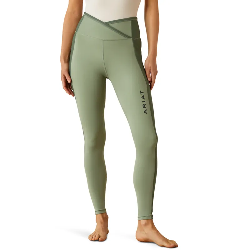 Ariat Women's Eos Chic Half Grip Tights - Lily Pad