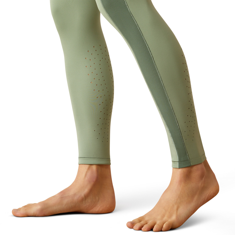 Ariat Women's Eos Chic Half Grip Tights - Lily Pad-2