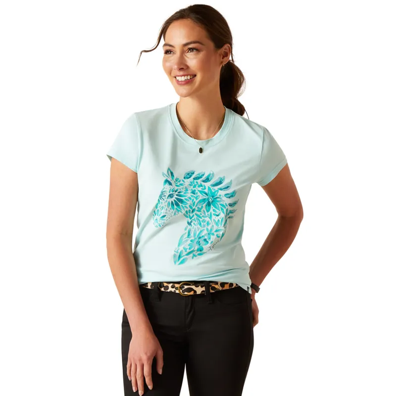 Ariat Women's Floral Mosaic T-Shirt - Plume