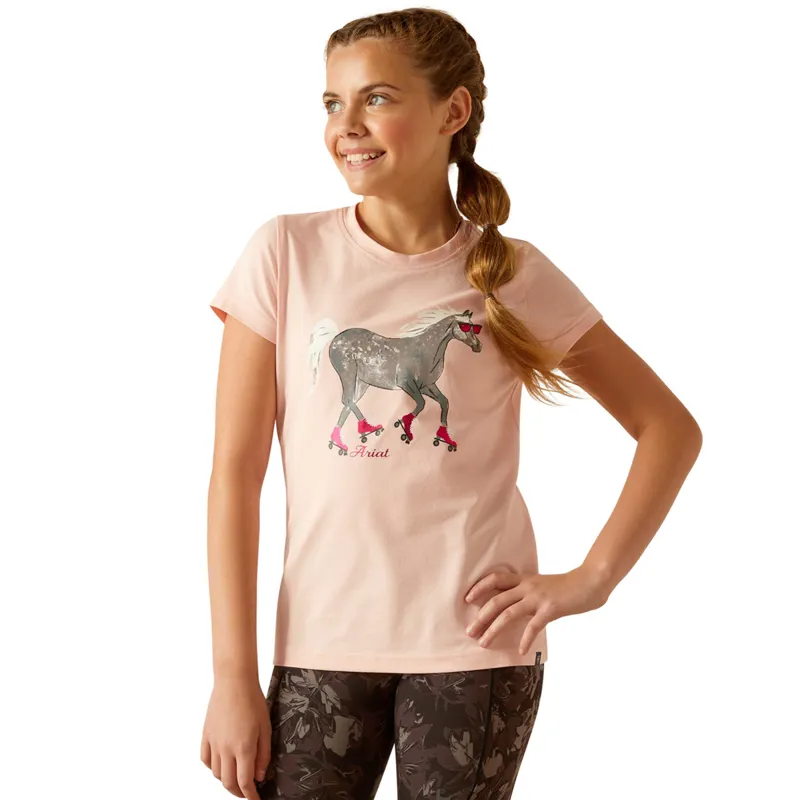 Ariat Youth Roller Pony T-Shirt - Blushing Rose