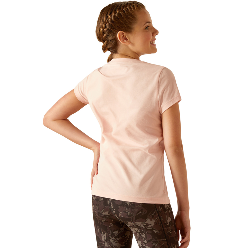 Ariat Youth Roller Pony T-Shirt - Blushing Rose-1