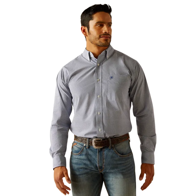 Ariat Men's Phil Fitted Shirt - Blue