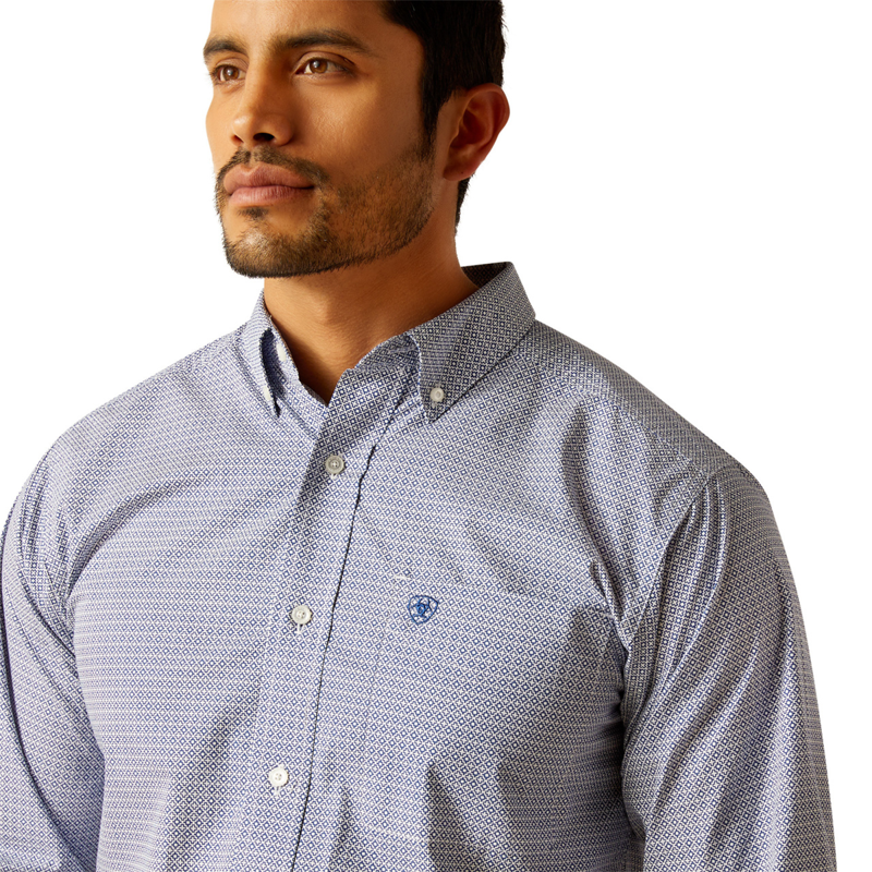 Ariat Men's Phil Fitted Shirt - Blue-2