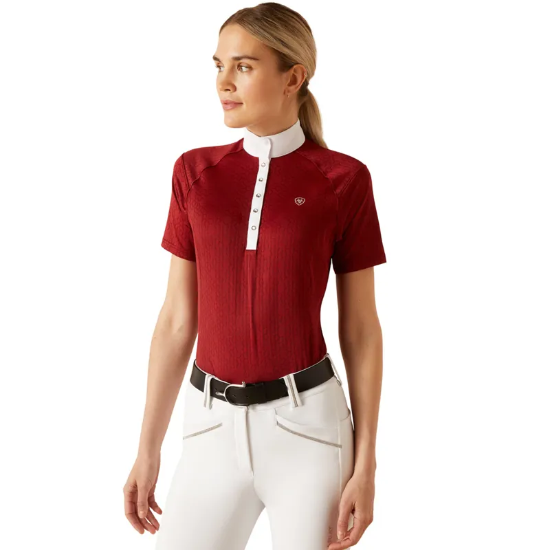 Ariat Women's Showstopper Show Shirt - Sun-Dried Tomato