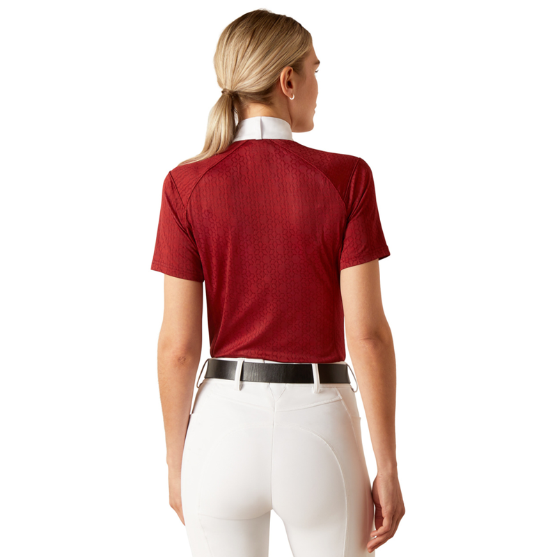 Ariat Women's Showstopper Show Shirt - Sun-Dried Tomato-1