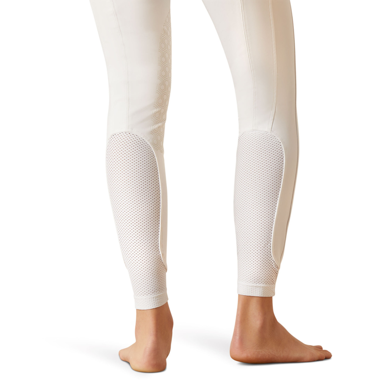 Ariat Women's Tri Factor Grace Knee Patch Breech - White-2