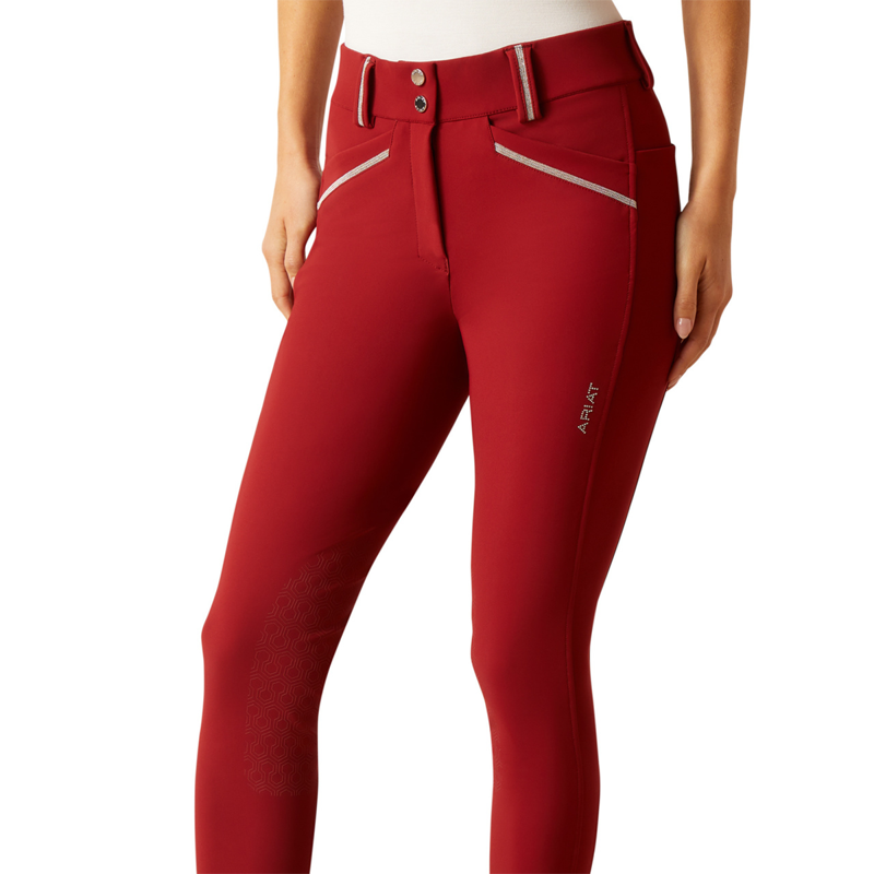 Ariat Women's Tri Factor Grace Knee Patch Breech - Sun-Dried Tomato-1