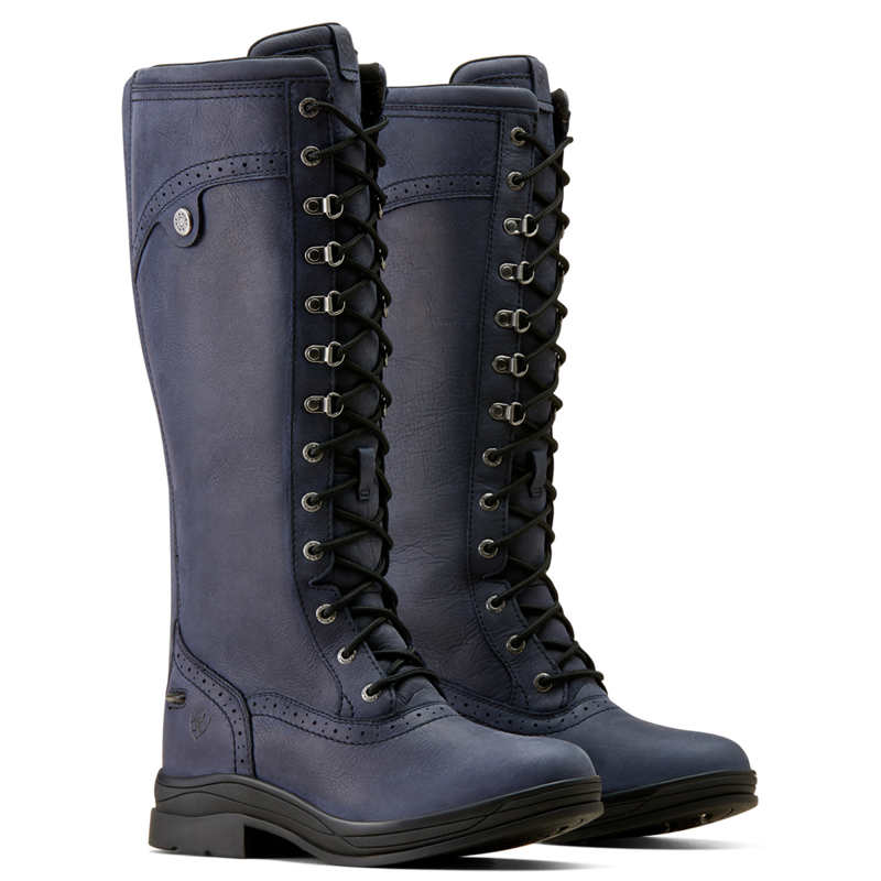 Ariat Women's Wythburn Tall Waterproof Boots - Navy-2