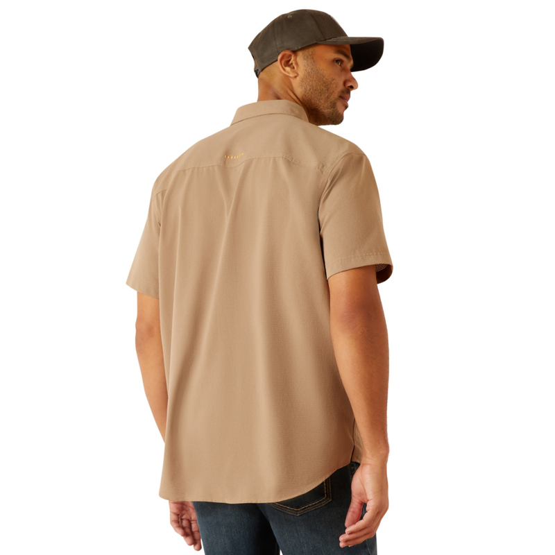 Ariat Men's Rebar Made Tough 360 Airflow Work Shirt - Rebar Khaki-1
