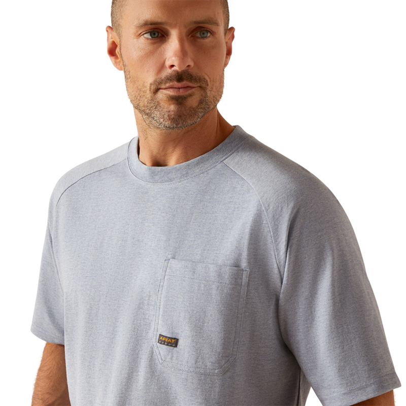 Ariat Men's Rebar Cotton Strong T-Shirt - Infinity Heather-2