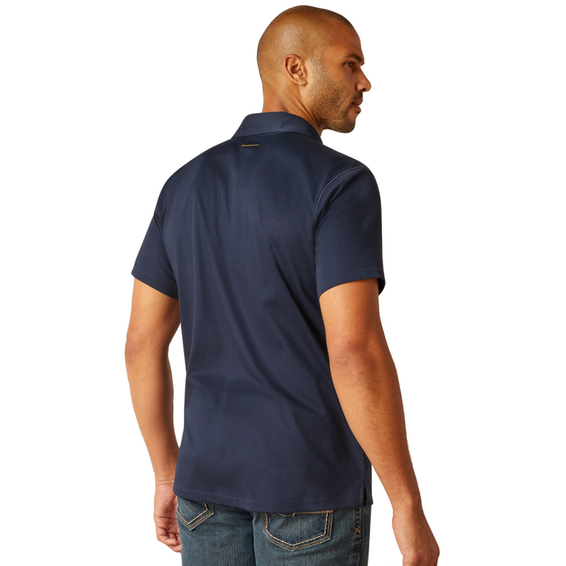 Ariat Men's Rebar Foreman Polo - Navy-1