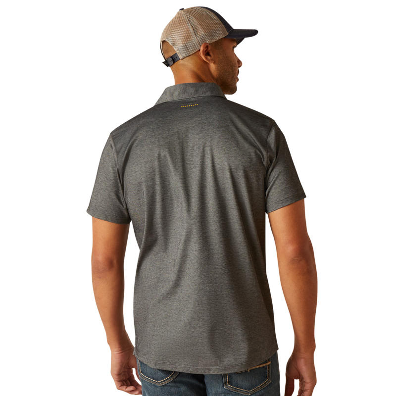 Ariat Men's Rebar Foreman Polo - Charcoal Heather-1