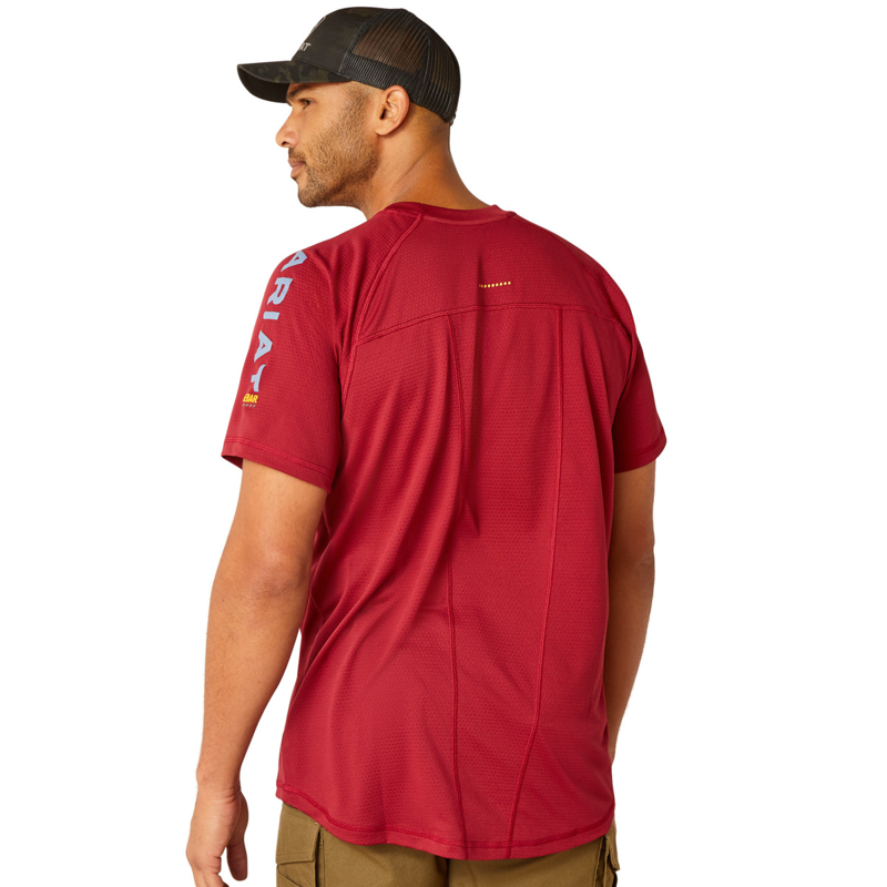 Ariat Men's Rebar Heat Fighter T-Shirt - Tibetan Red-1