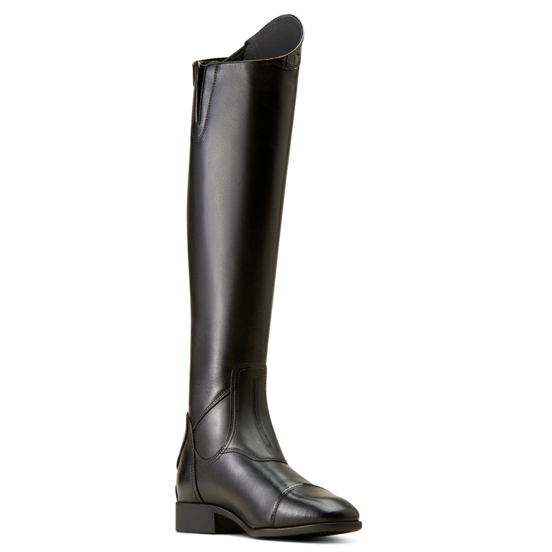 Ariat Women's Palisade Show Tall Riding Boot Slim Calf - Black/Black Croc Print-2