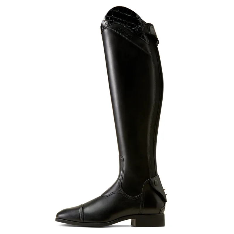 Ariat Women's Palisade Show Tall Riding Boot Slim Calf - Black/Black Croc Print-1