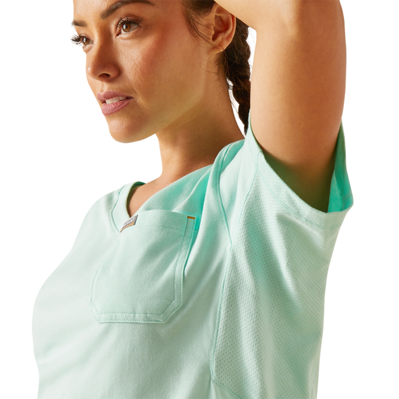 Ariat Women's Rebar Workman Short Sleeve T-Shirt - Yucca-2