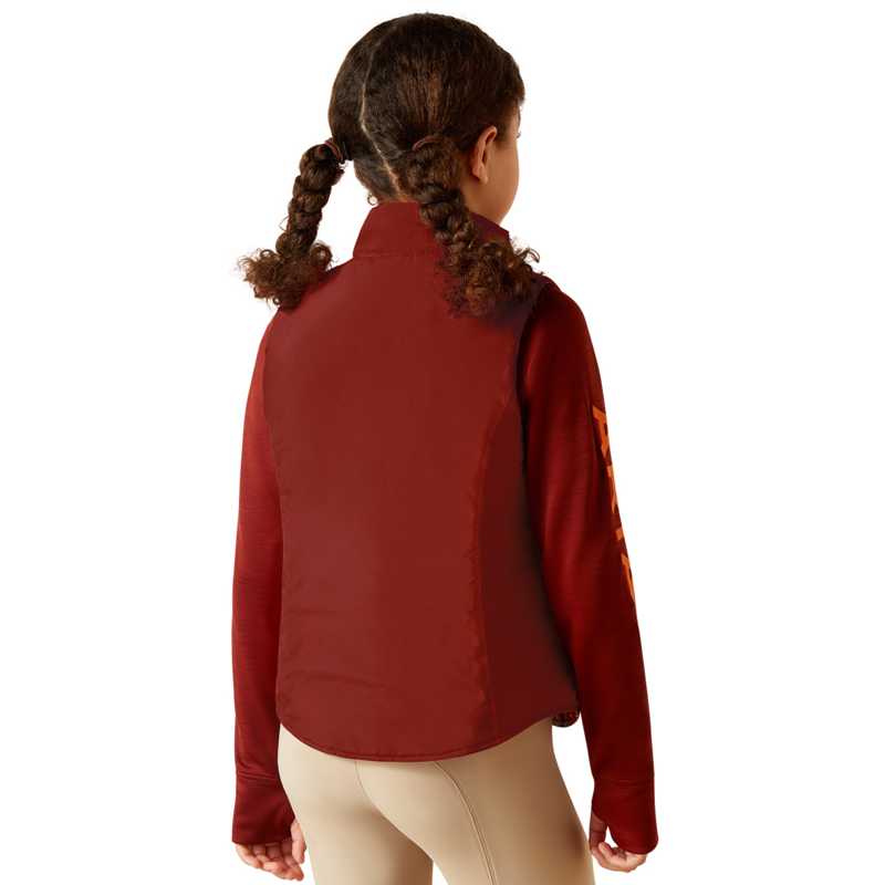 Ariat Youth Bella Reversible Insulated Gilet - Dala Horse/Arctic-2