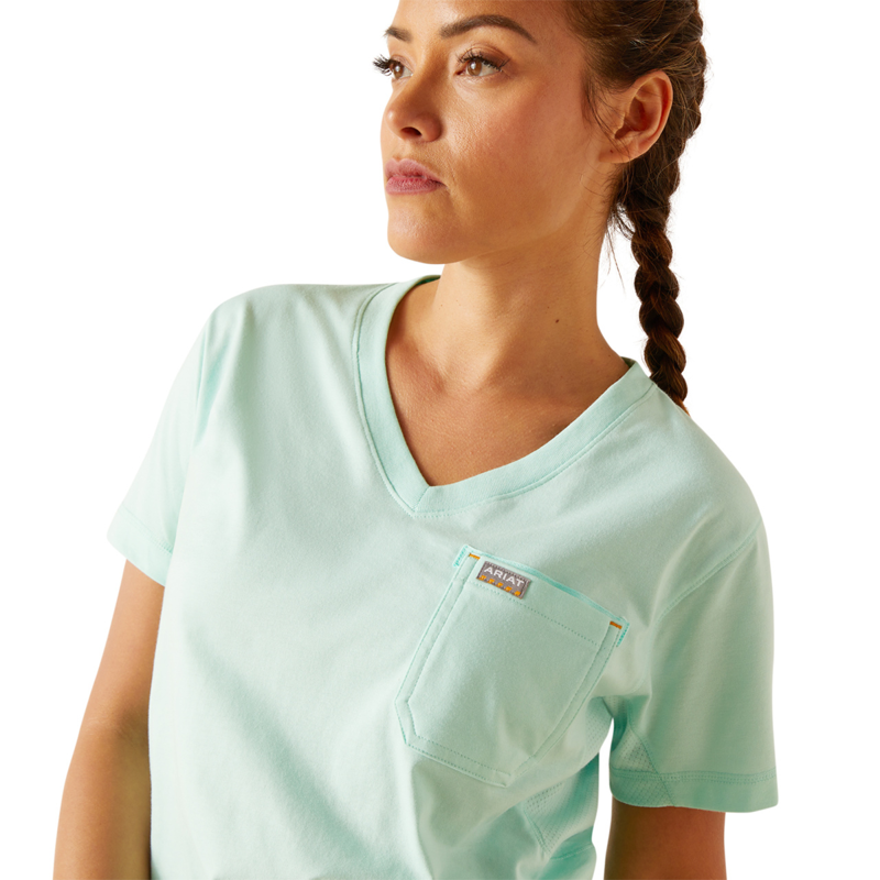 Ariat Women's Rebar Workman Short Sleeve T-Shirt - Yucca-3