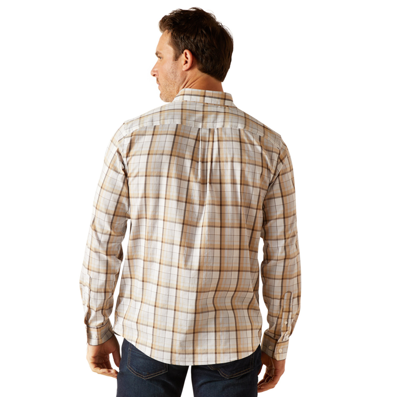 Ariat Men's Napa Shirt - Tan Check-1