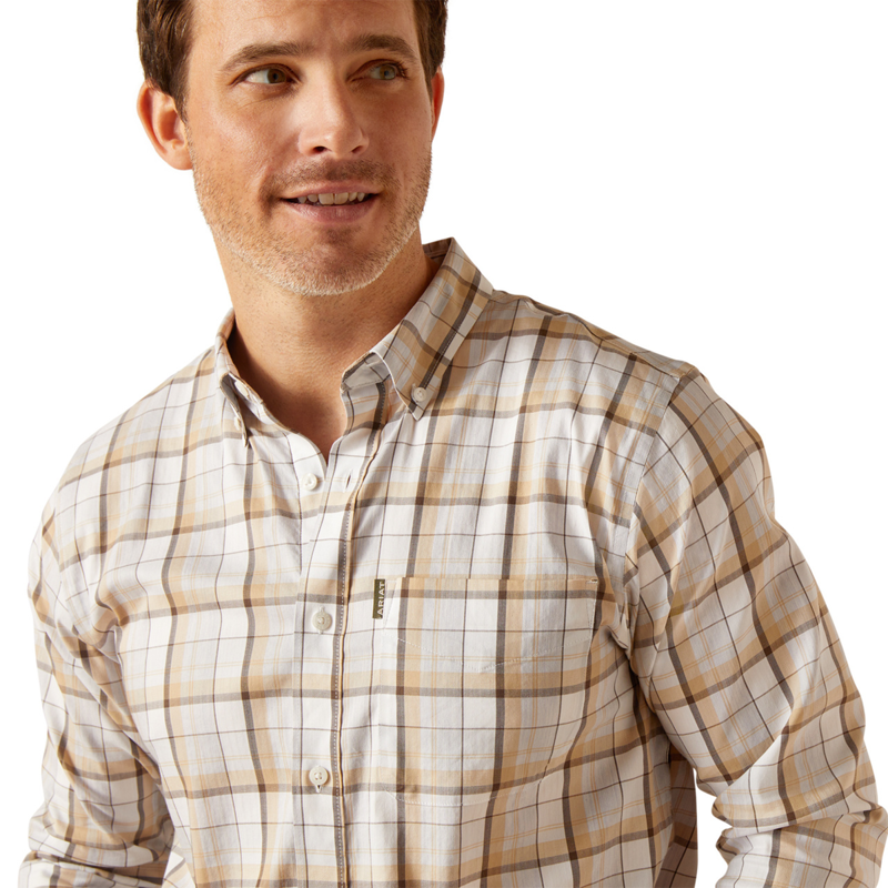 Ariat Men's Napa Shirt - Tan Check-2