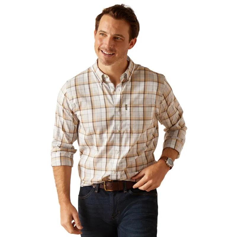 Ariat Men's Napa Shirt - Tan Check