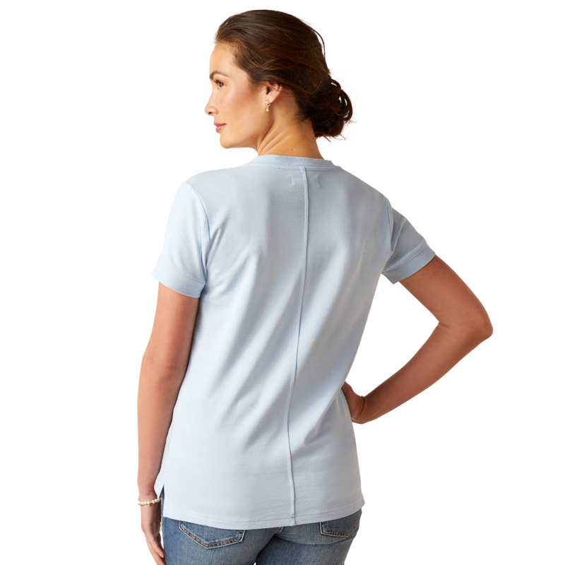 Ariat Women's Fairford T-Shirt - Chambray Blue-1