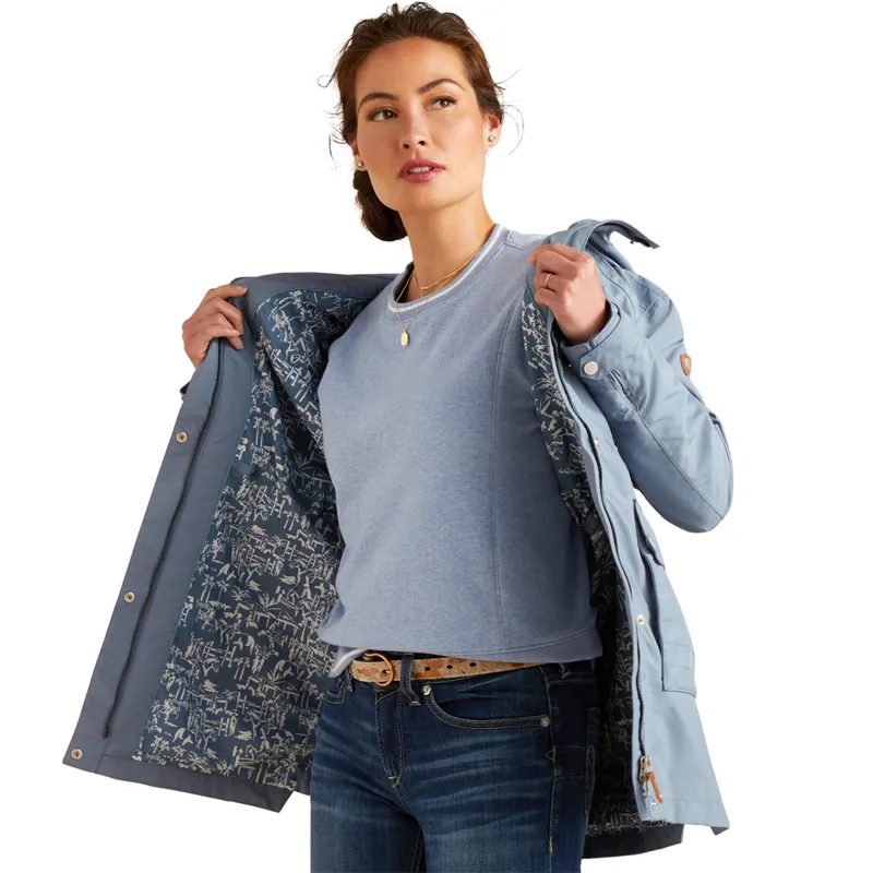 Ariat Women's Atherton Waterproof Jacket - Bluefin-3