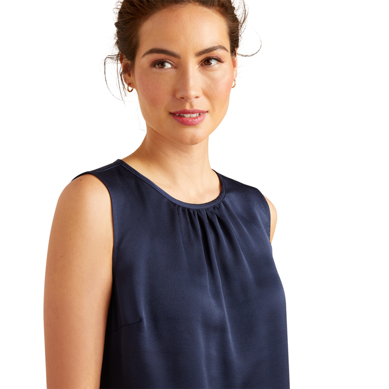 Ariat Women's Bayview Blouse - Navy-2