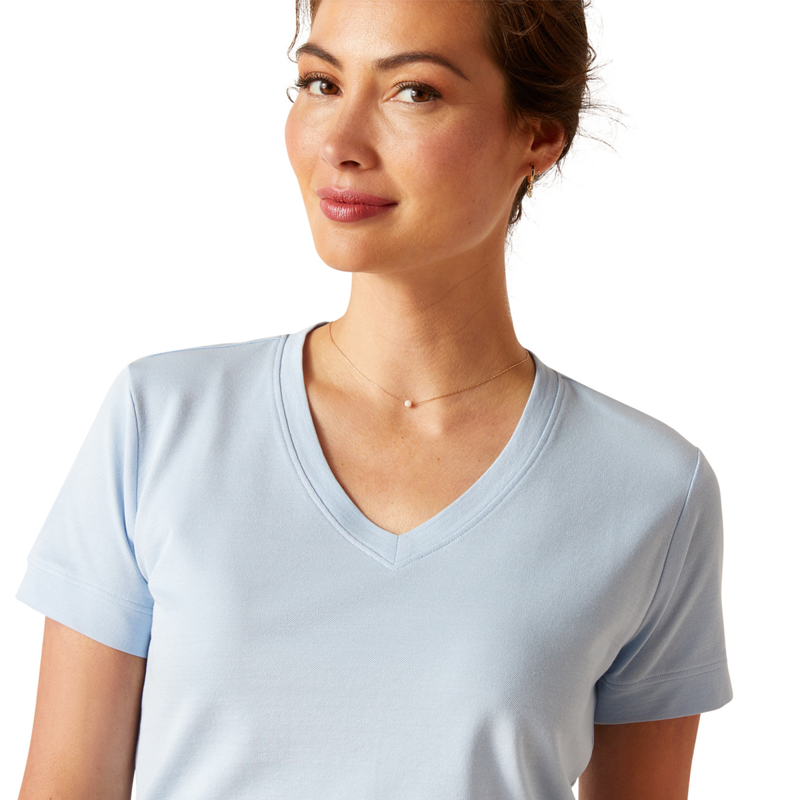 Ariat Women's Fairford T-Shirt - Chambray Blue-2