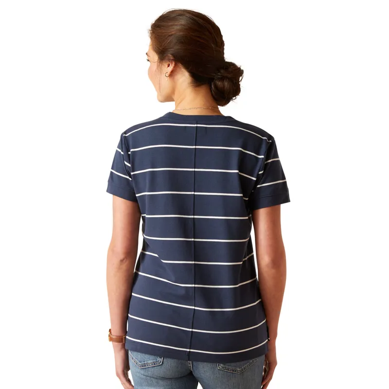 Ariat Women's Fairford T-Shirt - Navy/White-1