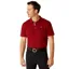 Ariat Men's Button Polo - Sun-Dried Tomato