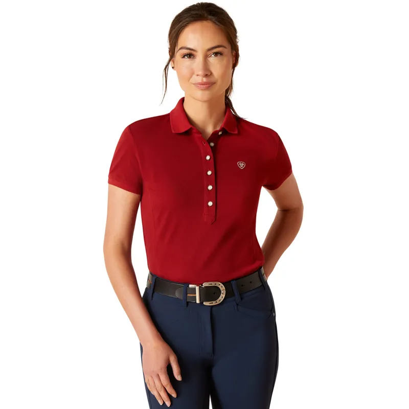 Ariat Women's Prix 2.0 Polo - Sun-Dried Tomato