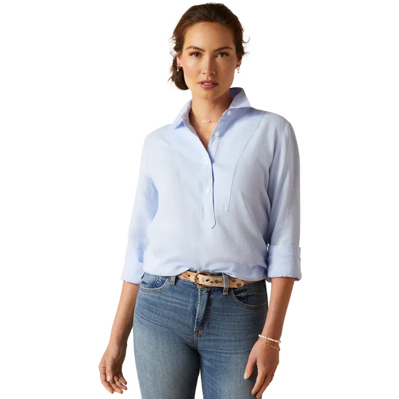 Ariat Women's Cazadero Blouse - Chambray Blue