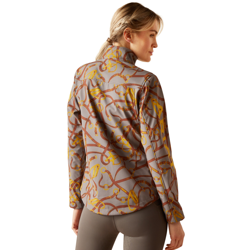 Ariat Women's New Team Softshell Jacket - Zinc Bridle-1