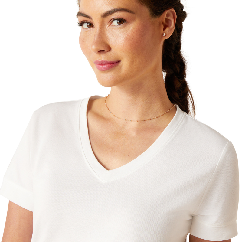 Ariat Women's Fairford T-Shirt - White-2