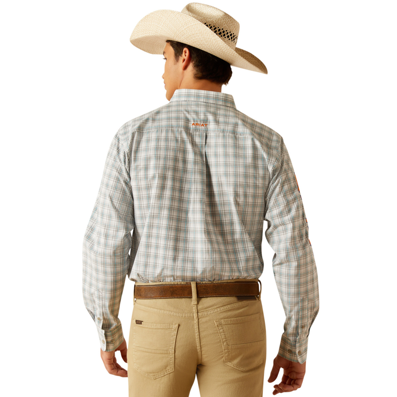 Ariat Men's Pro Series Team Luca Fitted Shirt - Grey-1