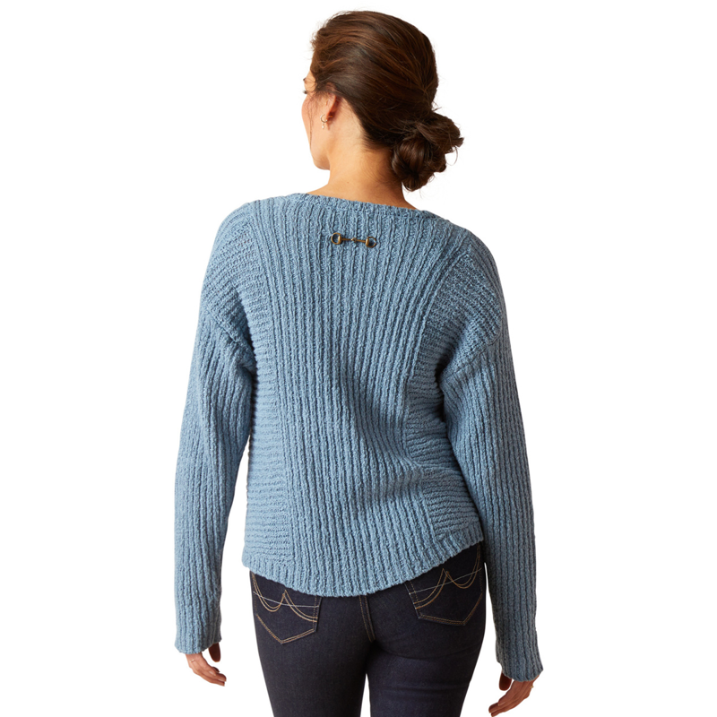 Ariat Women's Daneway Sweater - Blue Shadow-1