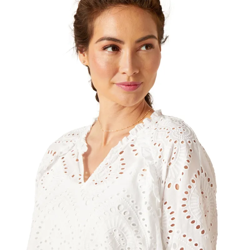 Ariat Women's Decelea Blouse - White-2