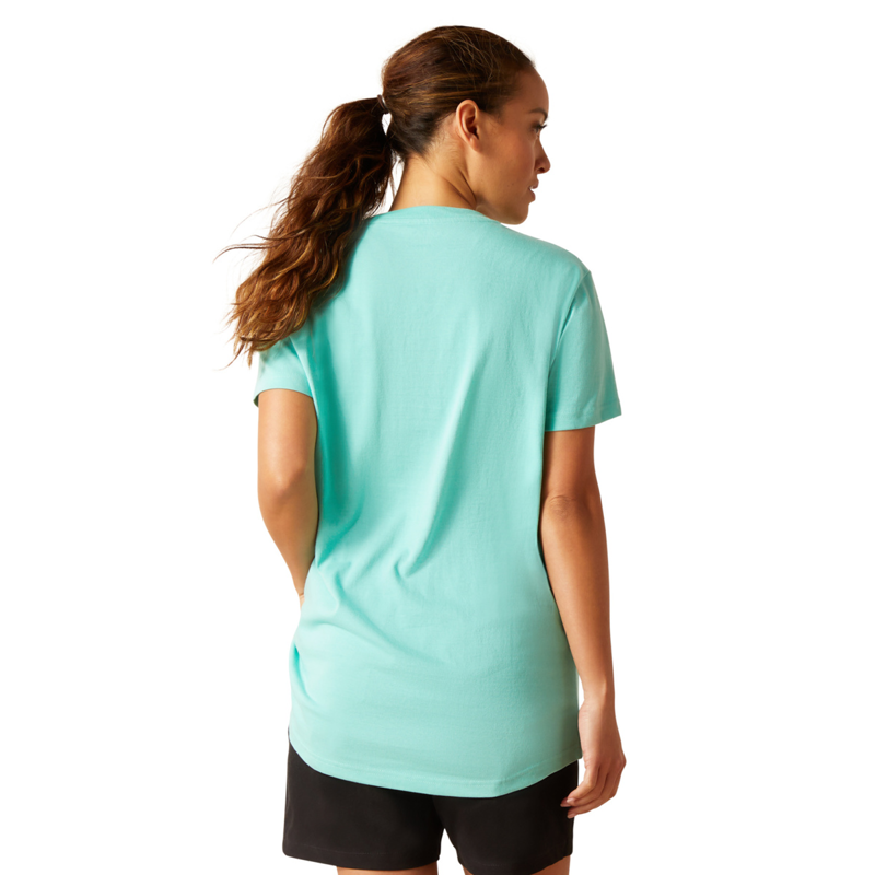 Ariat Women's Rebar Cotton Strong Short Sleeve T-Shirt - Pool-1